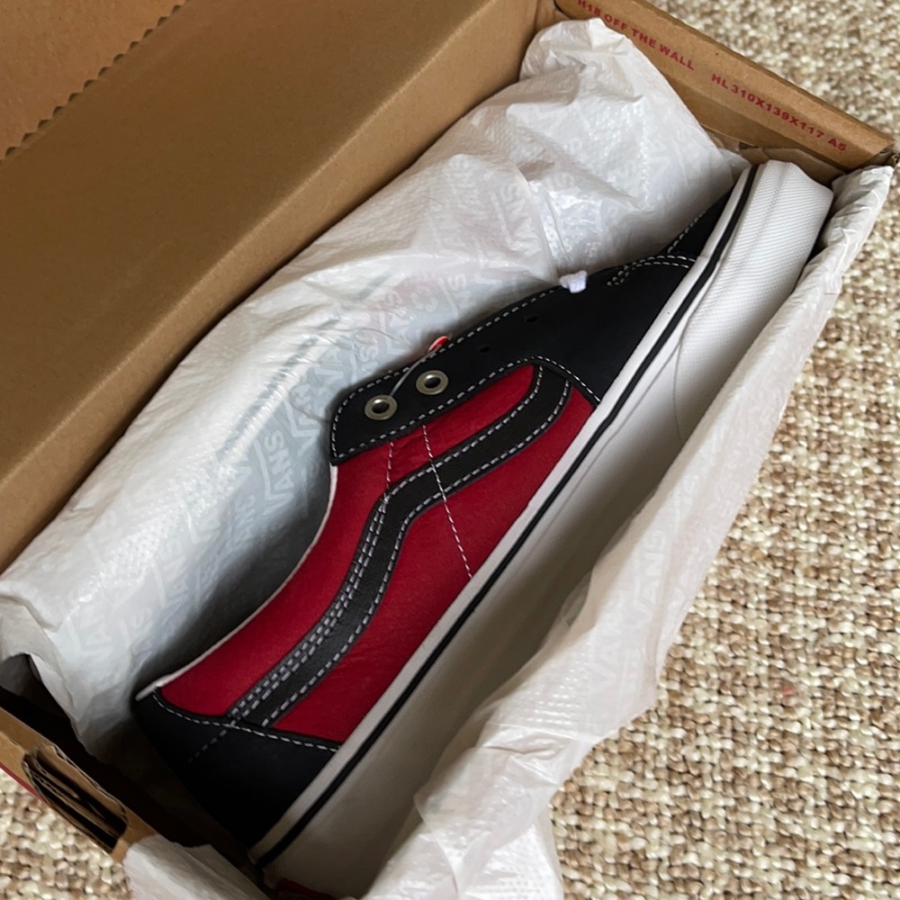 Vans Sk8-Low Leather black/chili pepper WMNS - Picture 3 of 16
